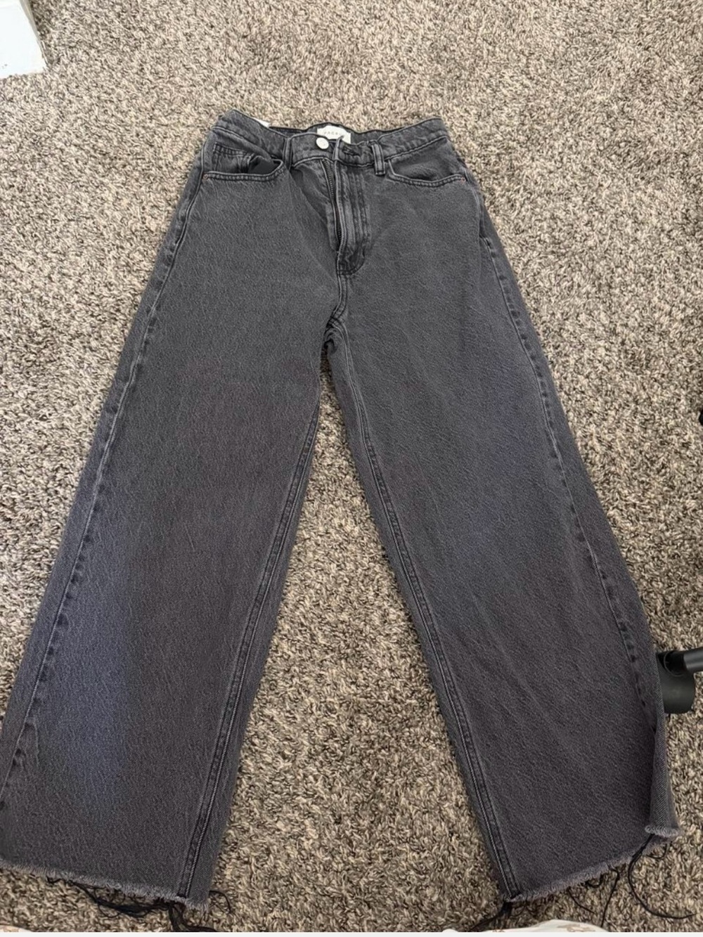PacSun Women's Straight Leg Jeans in Washed Black